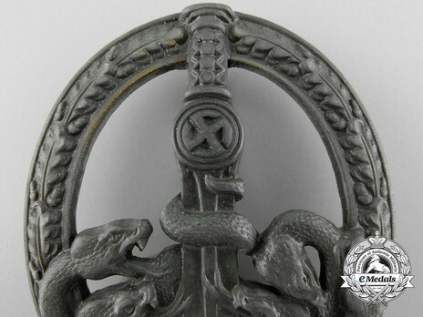 Anti-Partisan Badge, in Bronze (by Steinhauer & Lück) Detail