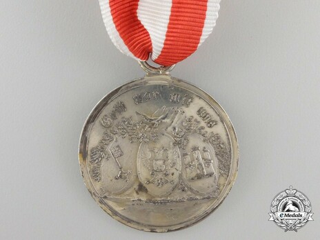 Hanseatic League Napoleonic Wars Military Medal in Silver Reverse