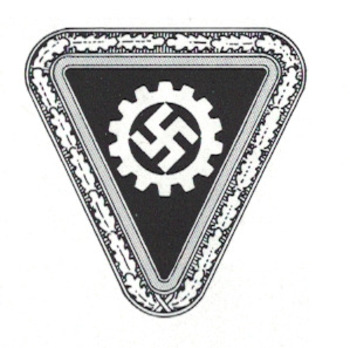 DAF 2nd Pattern Abteilungswalterin/Frauenamtwalterin (Reichsfrauenamt) Lapel Badge Obverse
