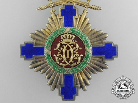 The Order of the Star of Romania, Type I, Military Division, Commander's Cross Reverse