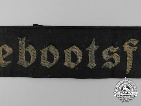 Kriegsmarine Unterseebootsflottille Saltzwedel Cap Tally Ribbon Detail