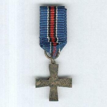 Miniature 12th Division Commemorative Cross Reverse