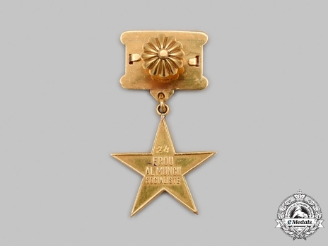 Title of the Hero of Socialist Labour, Gold Star (1951-1959) Reverse