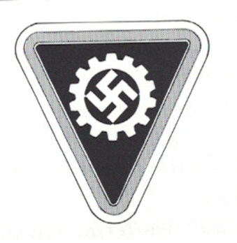 DAF 2nd Pattern Frauenamt Gau-Sachbearbeiterin Lapel Badge Obverse