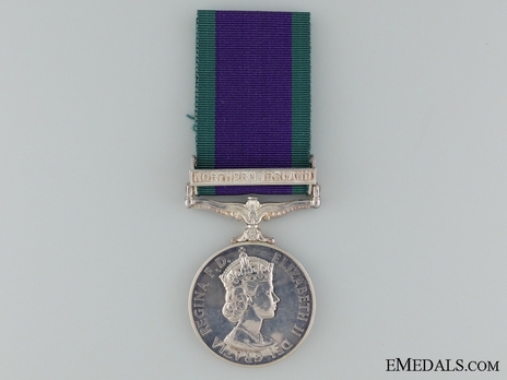 Silver Medal (with "NORTHERN IRELAND" clasp) Obverse