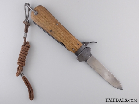 Luftwaffe Gravity Knife (Wartime "Take-Down" version) Obverse