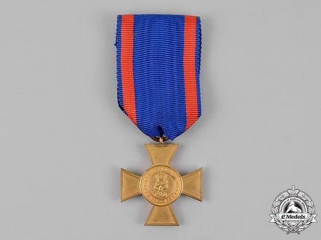 House Order of Duke Peter Friedrich Ludwig, Civil Division, I Class Honour Cross (in silver gilt) Obverse