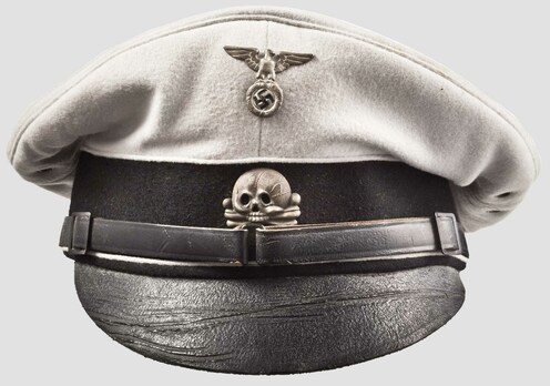 Allgemeine SS NCO/EM's White Visor Cap Obverse