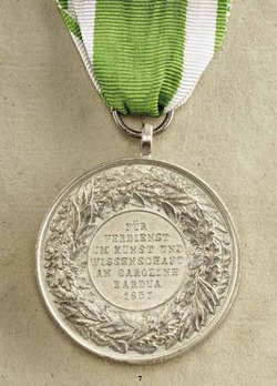 Medal for Art and Science (Anhalt-Bernburg) in Silver Reverse