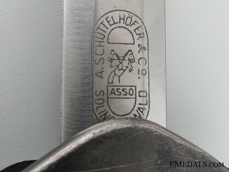 German Army ASSO-made Officer’s Dagger Maker Mark