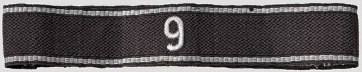 Allgemeine SS 9th Standarte Cuff Title Obverse