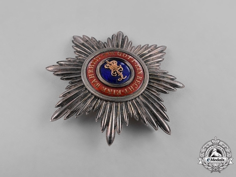 House Order of Duke Peter Friedrich Ludwig, Civil Division, Grand Cross Breast Star (with gold crown, in silver gilt) Obverse