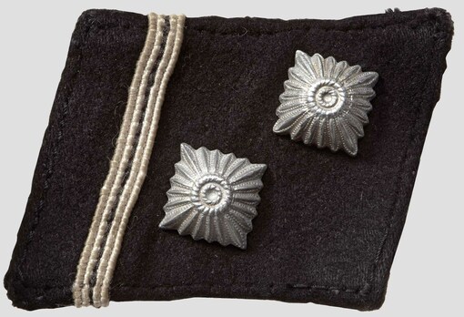 Allgemeine SS Hauptscharführer Collar Tabs (post-1940 version) Obverse