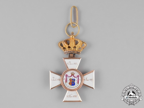 House Order of Duke Peter Friedrich Ludwig, Civil Division, Commander (with crown, in gold) Reverse