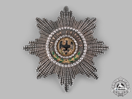 High Order of the Black Eagle, Breast Star (with pebbled rays, variant 1) Obverse