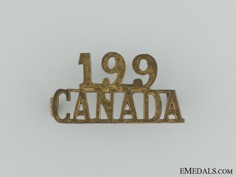 199th Infantry Battalion Other Ranks Shoulder Title Obverse