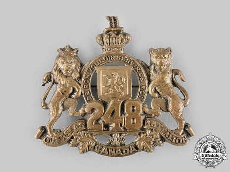 248th Infantry Battalion Officers Cap Badge