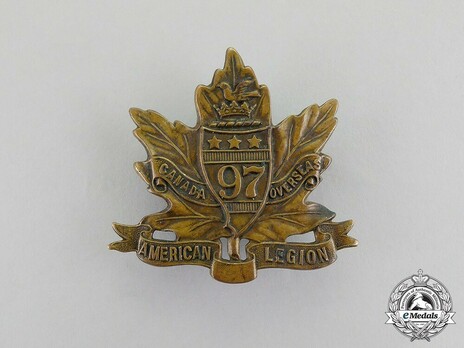 97th Infantry Battalion Other Ranks Cap Badge Obverse