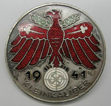 Tyrolean Marksmanship Gau Achievement Badge, Type IV, for Small Calibre Rifle Obverse