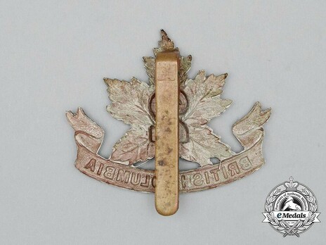 30th Infantry Battalion Other Ranks Cap Badge (Pointed Leaf) Reverse