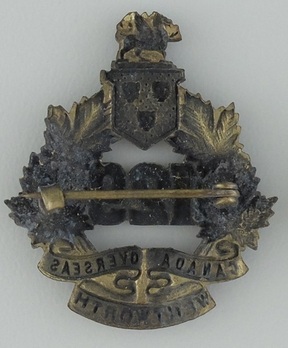 129th Infantry Battalion Other Ranks Collar Badge Reverse