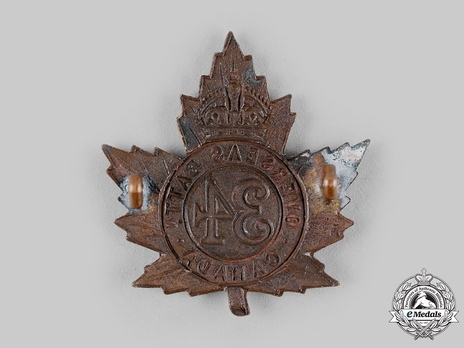 34th Infantry Battalion Other Ranks Cap Badge Reverse