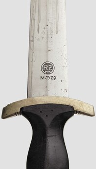 Allgemeine SS M33 RZM Marked Service Dagger (by Klittermann & Moog) Maker Mark