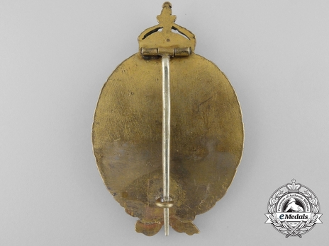 Naval Observer Badge, by H. Schaper (in brass) Reverse