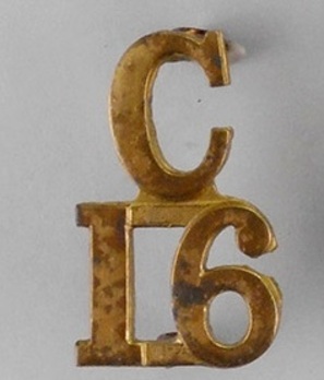 16th Infantry Battalion Other Ranks Shoulder Title Obverse