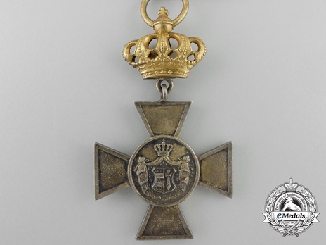 House Order of Duke Peter Friedrich Ludwig, Civil Division, I Class Honour Cross (with crown, in silver gilt) Reverse