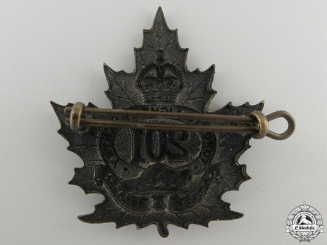 201st Infantry Battalion Other Ranks Cap Badge Reverse