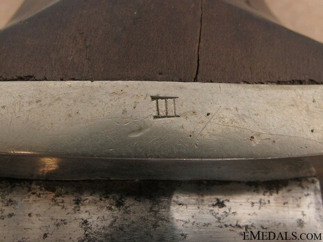 Allgemeine SS M33 Early Pre-RZM Mark Service Dagger (by Gottlieb Hammesfahr) Stamp Detail