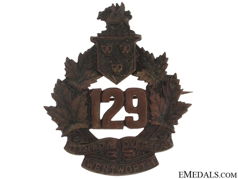 129th Infantry Battalion Other Ranks Cap Badge Obverse