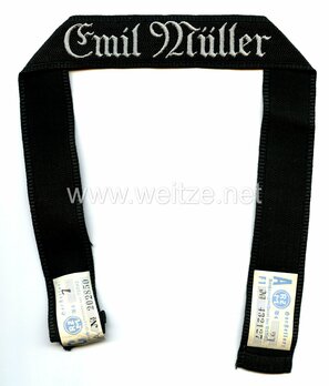 SA "Emil Müller" Honour Cuff Title Obverse