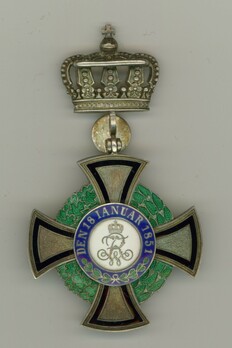 Royal House Order of Hohenzollern, Civil Division, Member (with jubilee number) Reverse