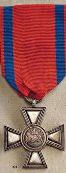 Cross for 25 Years of Military Service, in Silver Obverse