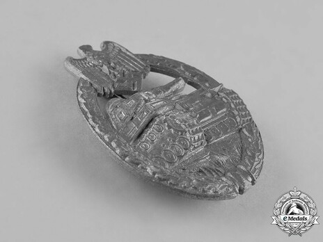 Panzer Assault Badge, in Silver, by F. Linden Obverse