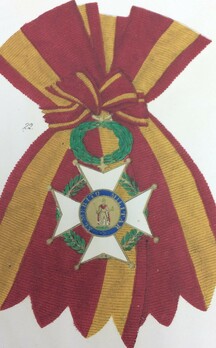 Royal and Military Order of Saint Ferdinand, Grand Cross Reverse