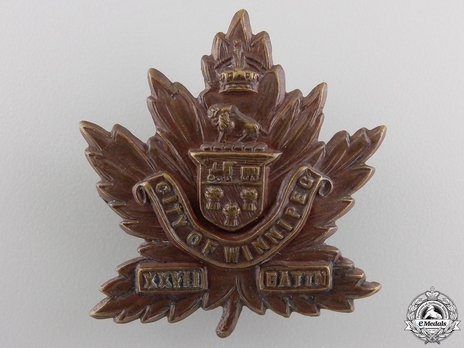 27th Infantry Battalion Other Ranks Cap Badge Obverse