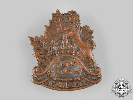 222nd Infantry Battalion Officers Cap Badge