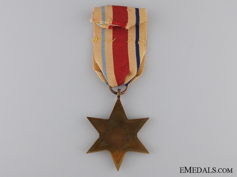 Bronze Star (with "NORTH AFRICA 1942-43" clasp) Reverse