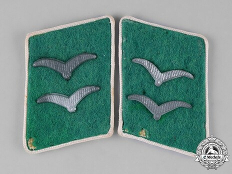 Luftwaffe Field Divisions Infantry Gefreiter Collar Tabs Obverse