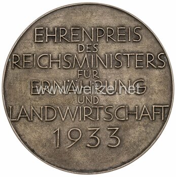 Honour Prize of the Reich Minister for Food and Agriculture Reverse