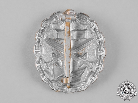 Naval Wound Badge, in Silver (in brass) Reverse