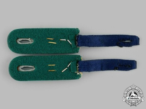 German Army Administrative Oberleutnant Shoulder Boards Reverse