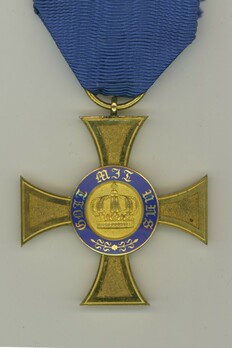 Order of the Crown, Civil Division, Type II, IV Class Cross (in gold) Obverse