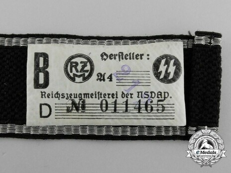 Allgemeine SS 6th Standarte Cuff Title Reverse