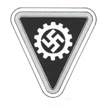 DAF 2nd Pattern Betriebsgemeinschaft Reich-Walterin Lapel Badge Obverse