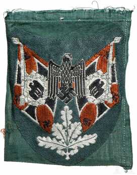 German Army Standard Bearer Arm Shield (Motorcycle version) Obverse