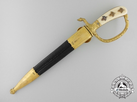 Forestry Administrative Official Hunting Cutlass by C. Eickhorn Reverse in Scabbard
